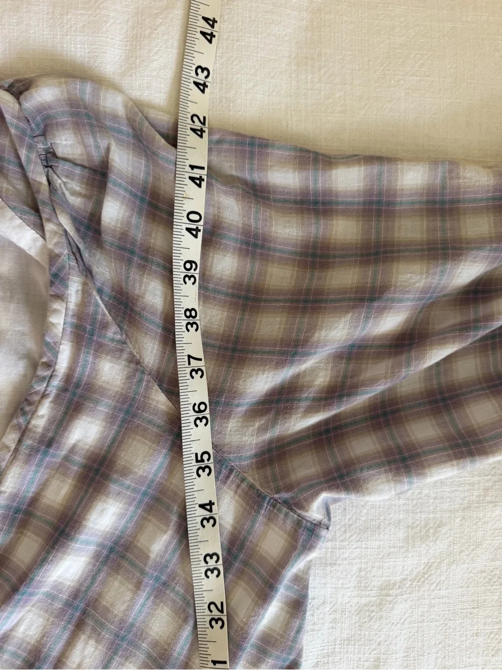 Madewell Marianna Puff-Sleeve Midi Dress In Plaid - Picture 13 of 13